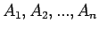$A_1,A_2,...,A_n$