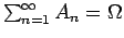 $\sum_{n=1}^\infty A_n = \Omega$