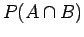 $P(\cap )$