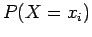 $P(X=x_i)$